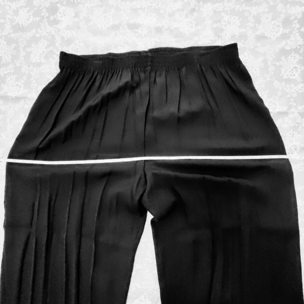 *NEW* Vintage Decade Designs 2-Pc Suit, pull on Pants, Black & White, Size 26W - Picture 15 of 16